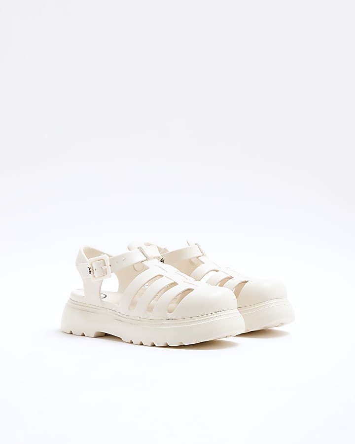 White Chunky Strapped Sandal