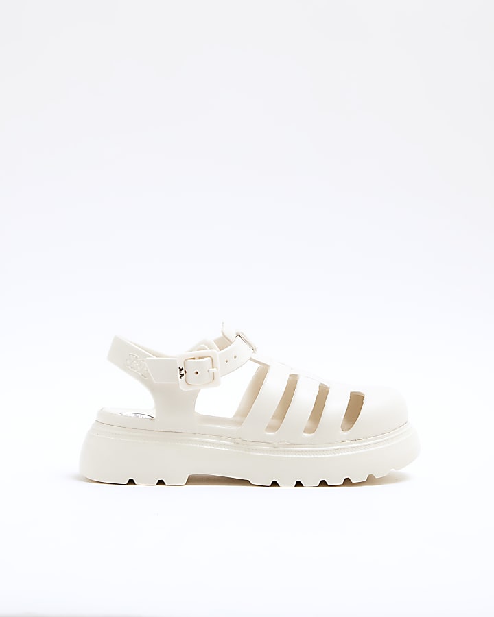 White Chunky Strapped Sandal