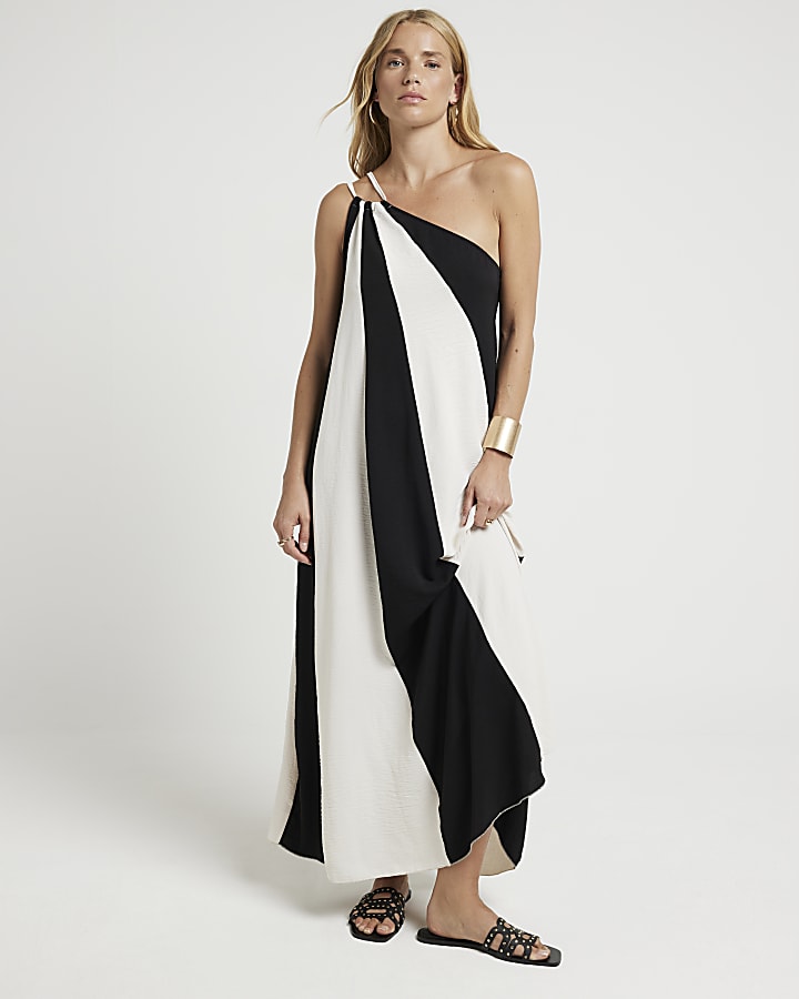 Colour block maxi dress best sale