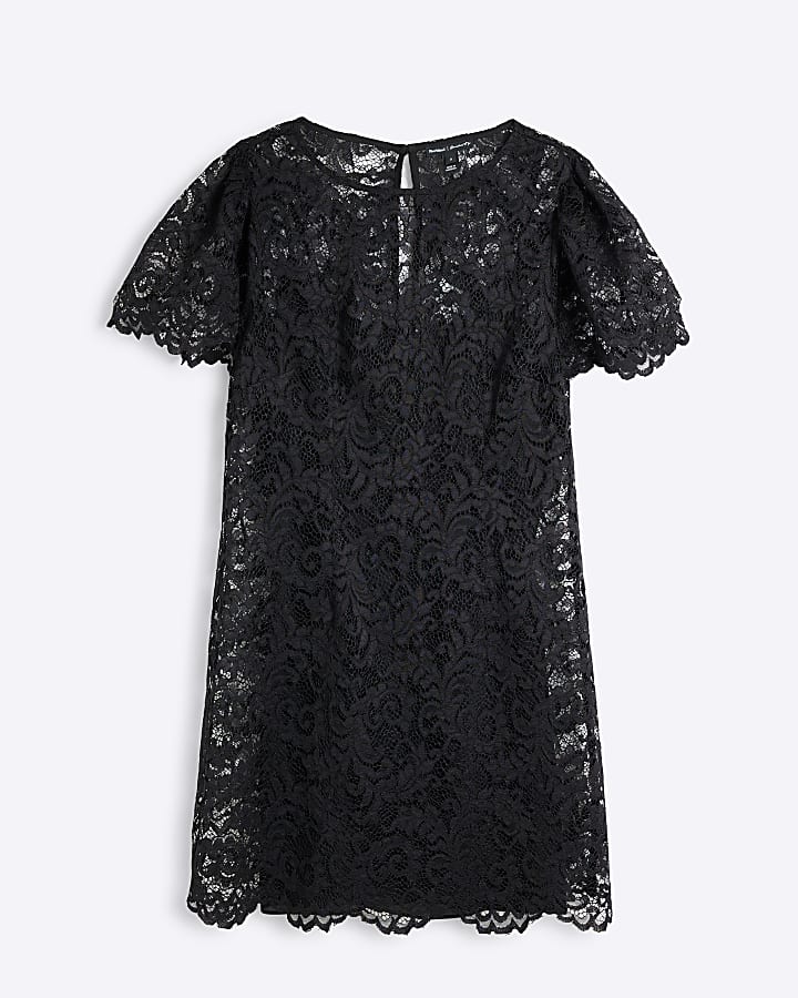 Black Lace Mini Dress