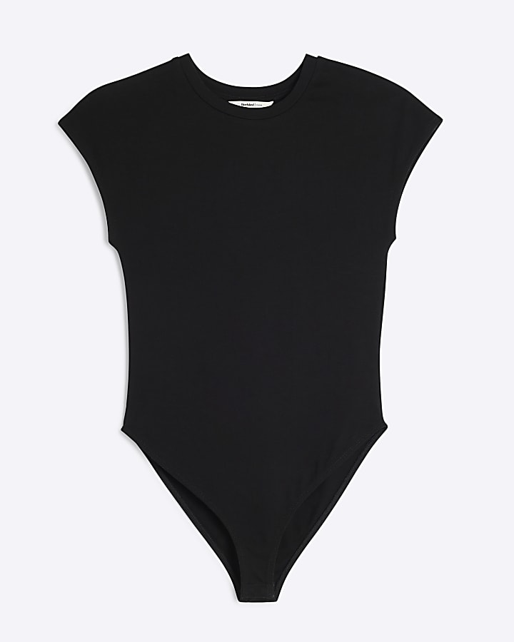 Black short sleeve bodysuit