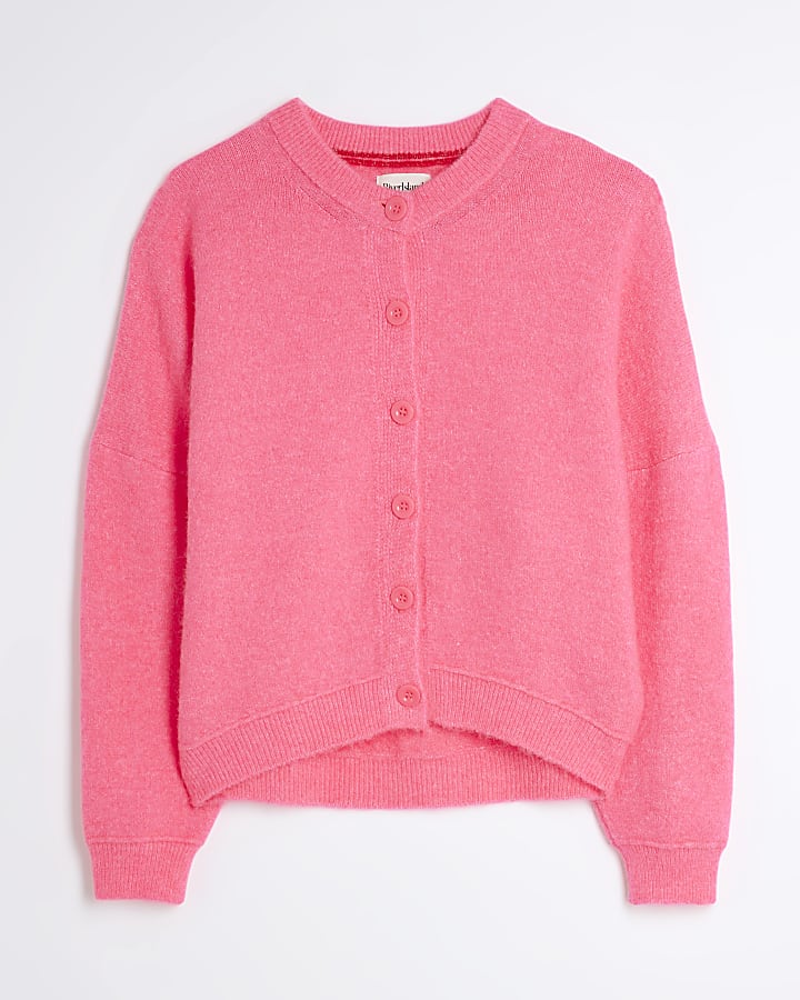 Pink Oversized Bubble Cardigan