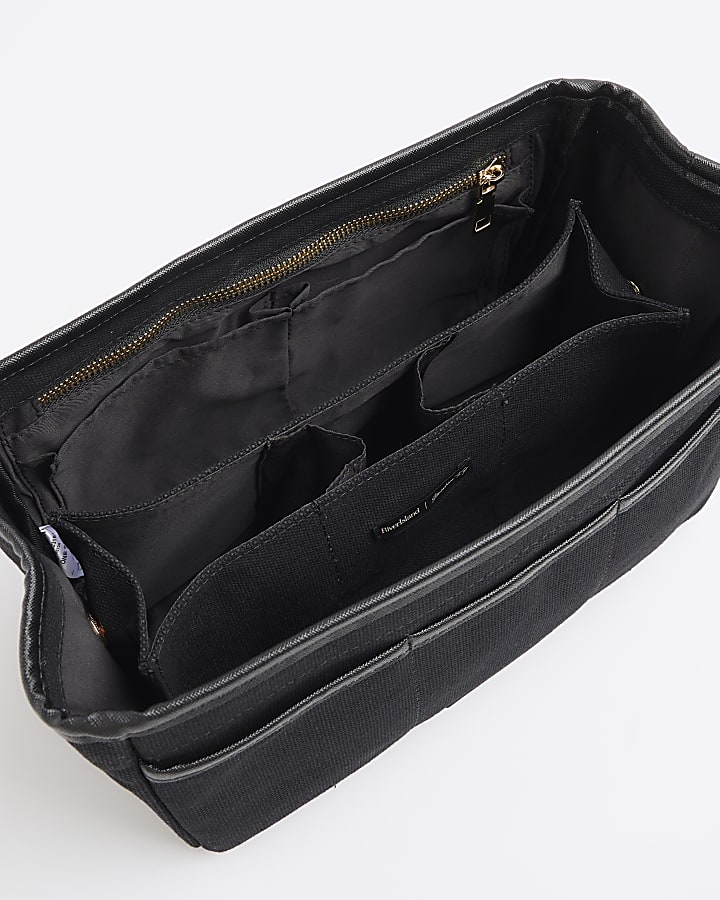 Black Canvas Organiser Bag