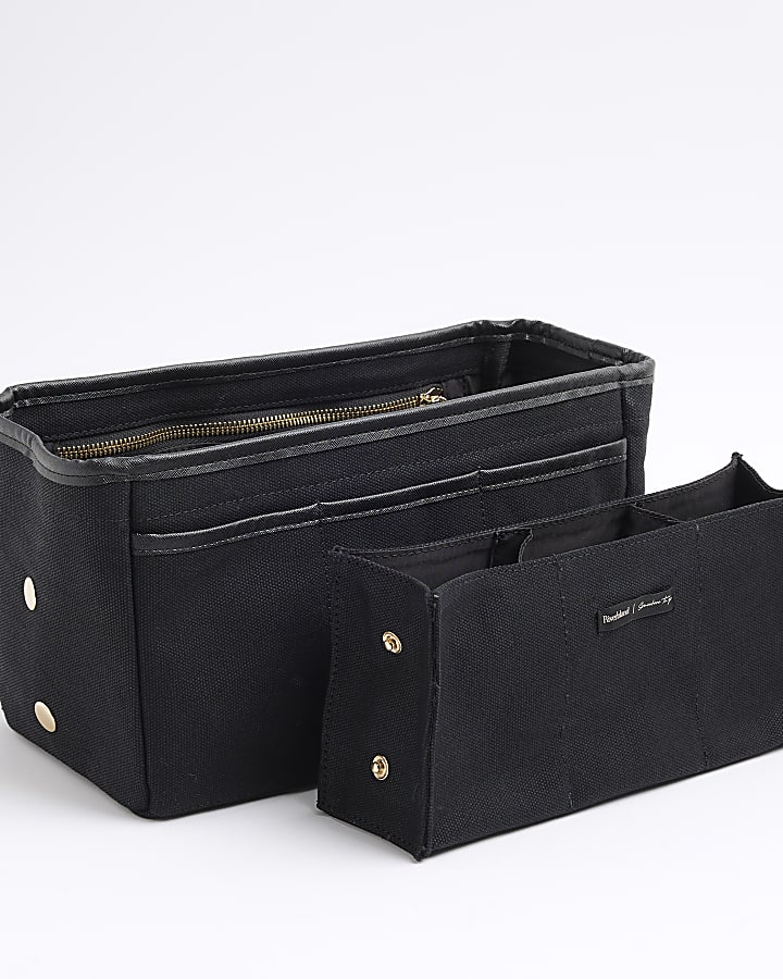 Black Canvas Organiser Bag