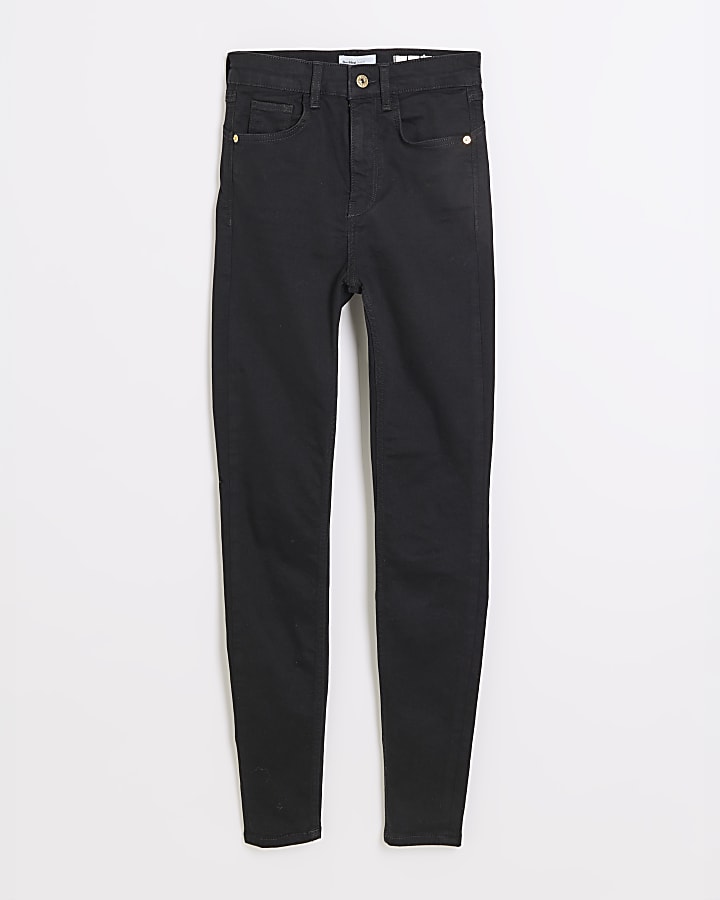 Black High Rise Sculpted Skinny Jeans