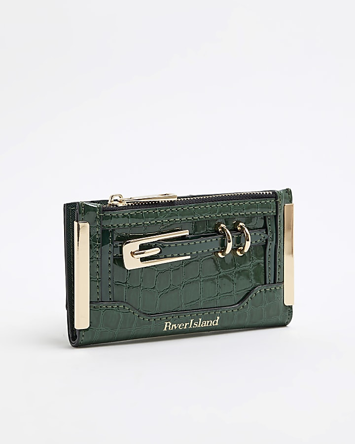 Green Buckle Detail Purse