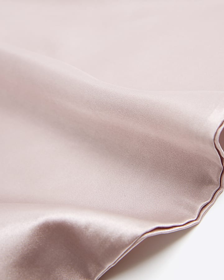 Pink Satin Pillow Case