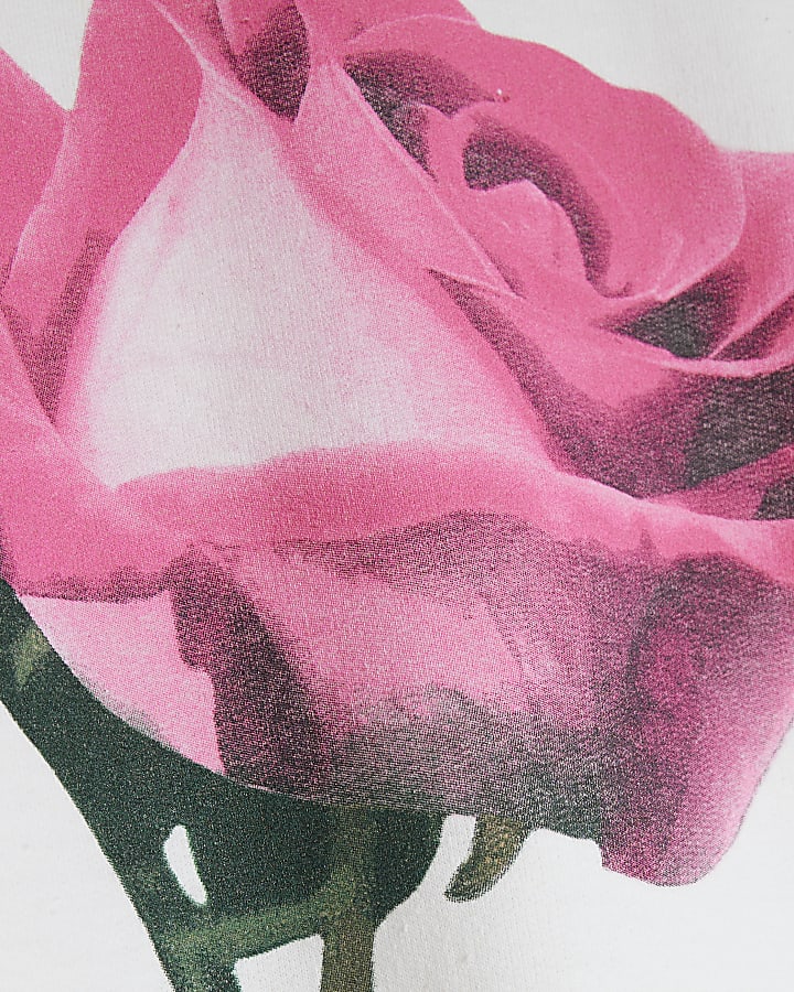 White Rose Graphic Sweatshirt