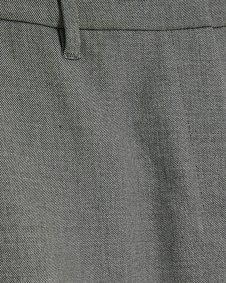 Grey Elastic Back Cigarette Trousers