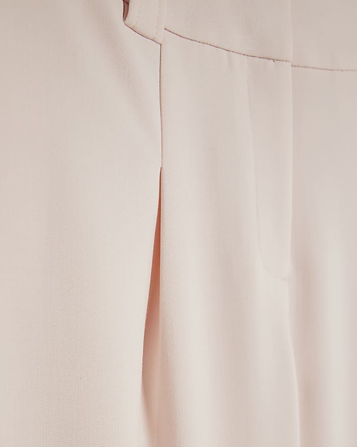 Petite Pink Straight Leg Trousers