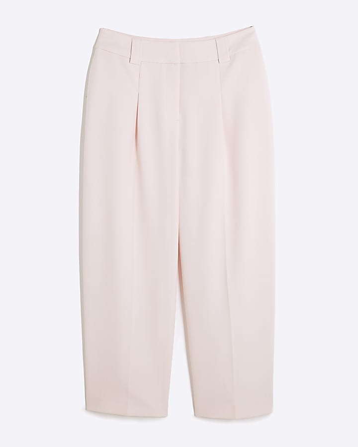 Petite Pink Straight Leg Trousers