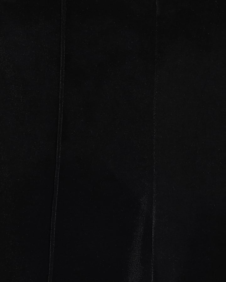 Black Velvet Bootcut Trousers