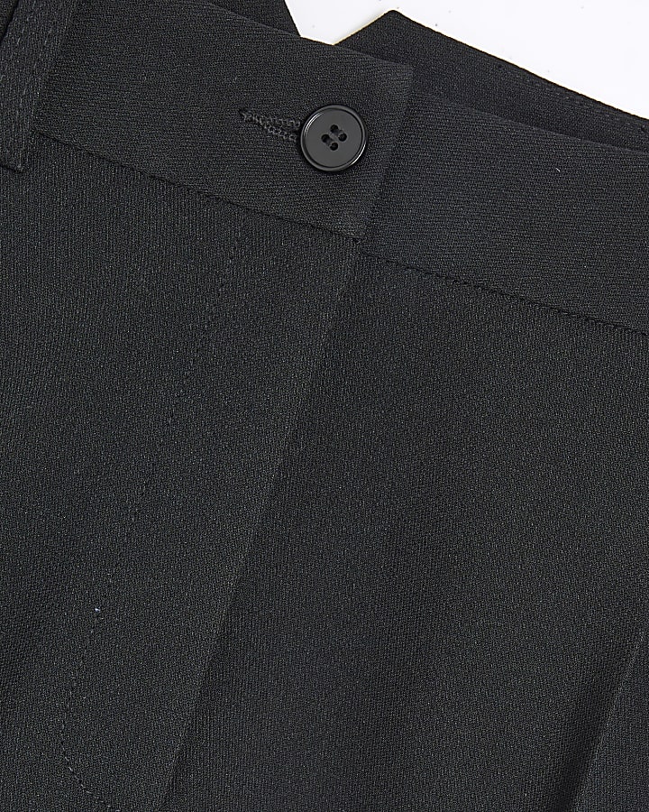 Petite Black Slim Barrell Leg Trousers