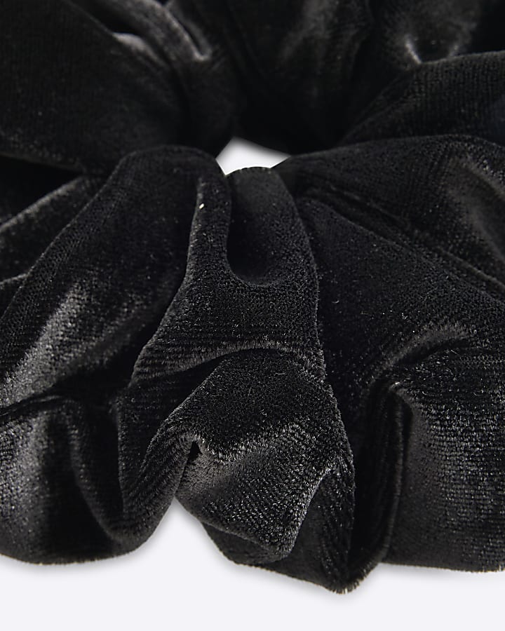 Black Velvet Charm Scrunchie