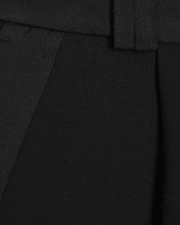 Black Bermuda Tailored Tux Shorts