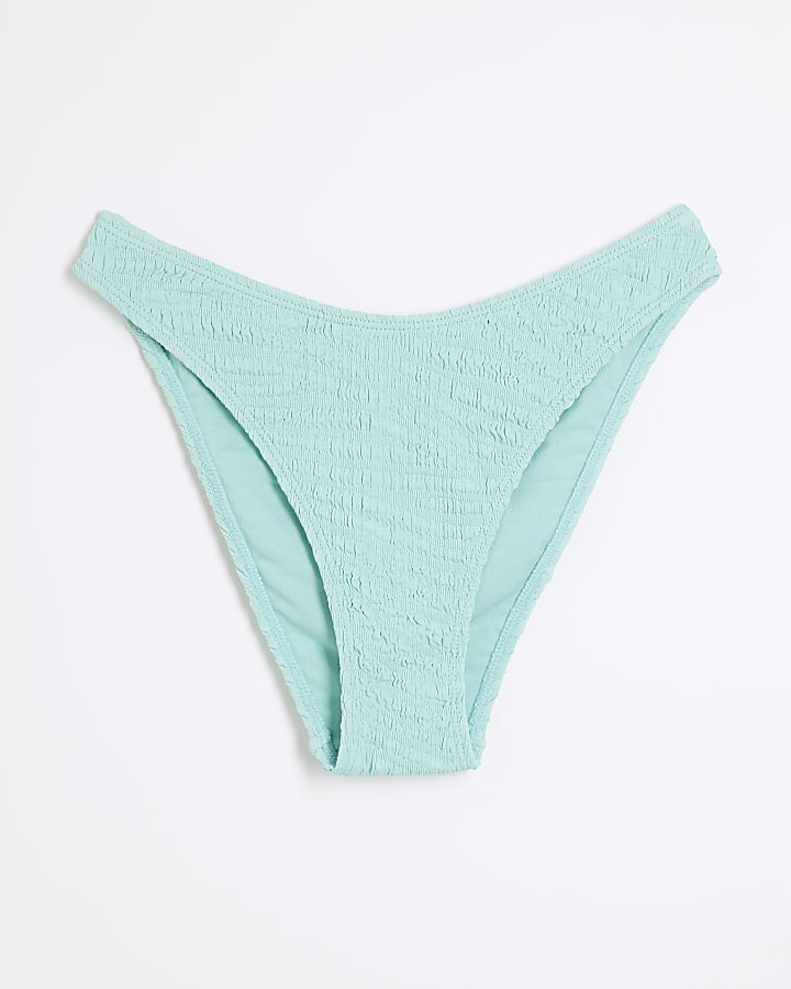 Blue Animal Texture High Leg Bottoms