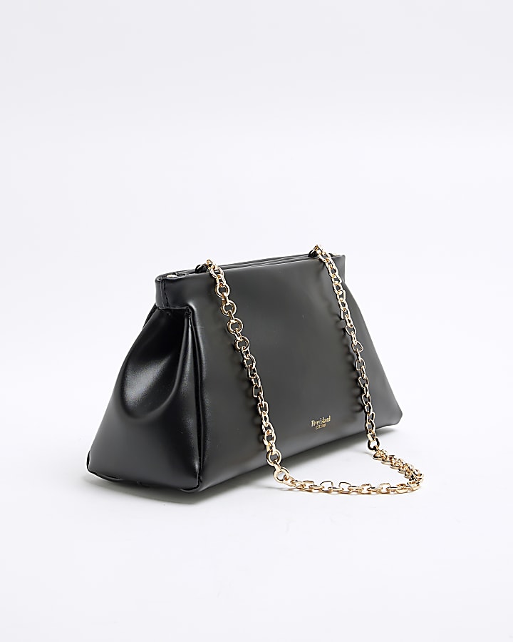 Black Frame Top Clutch Bag