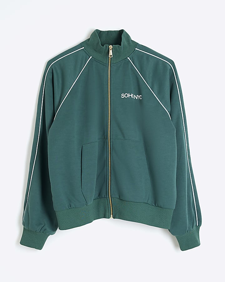 Green Soho NYC Track Top