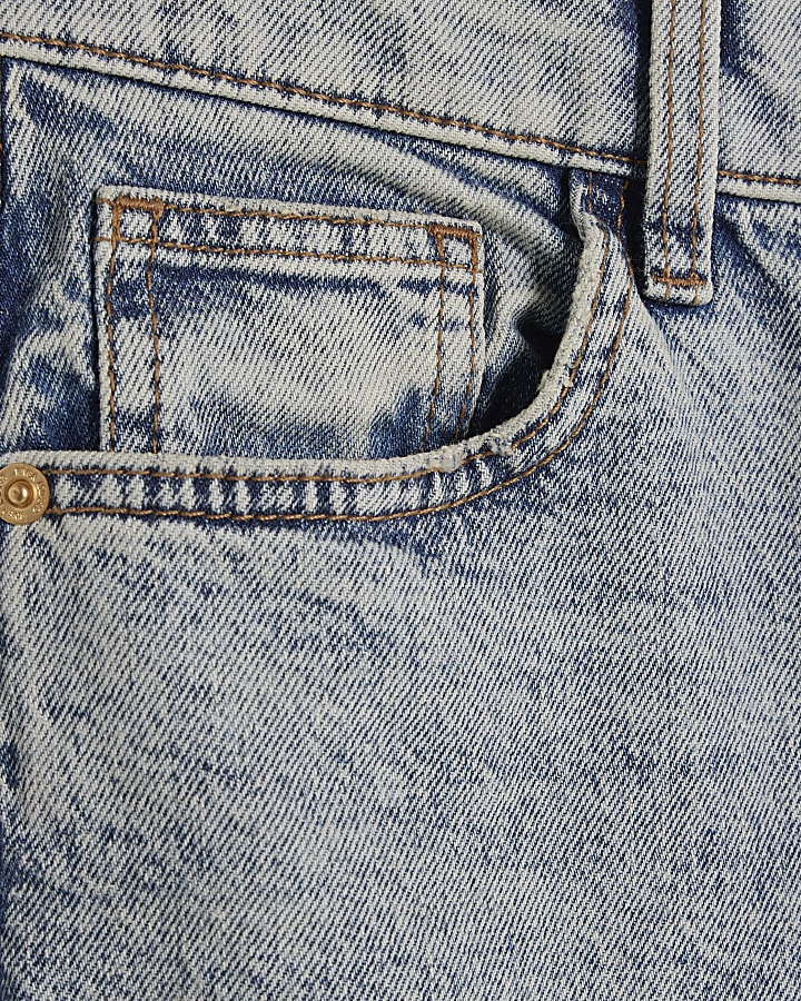 Blue High Rise Sculpt Mom Jeans