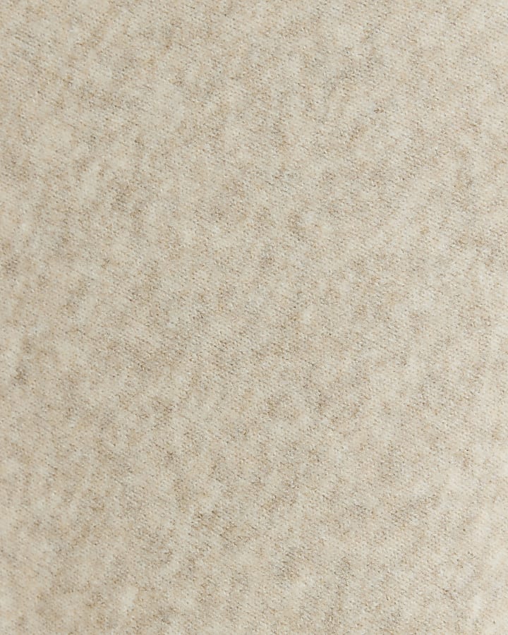 Beige Off The Shoulder Jumper