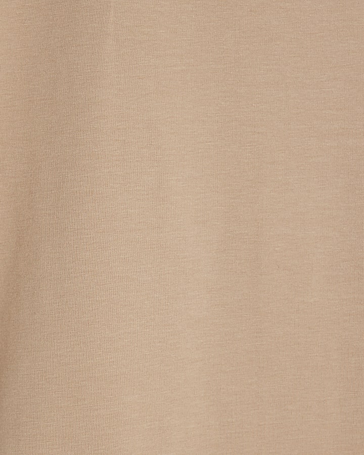 Brown Cap Sleeve Bodysuit