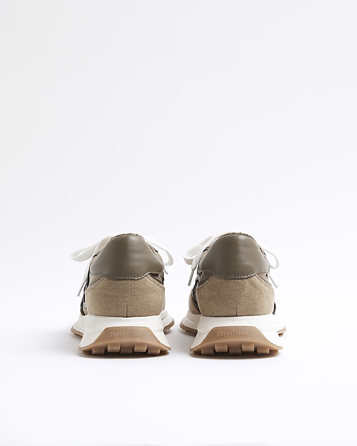 Khaki Mesh Trainers