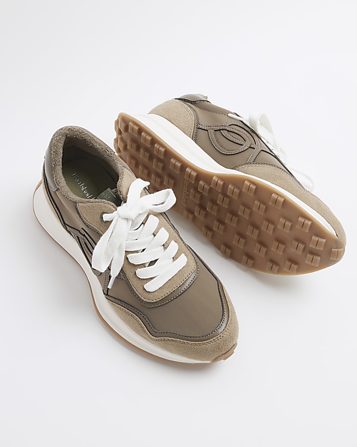 Khaki Mesh Trainers