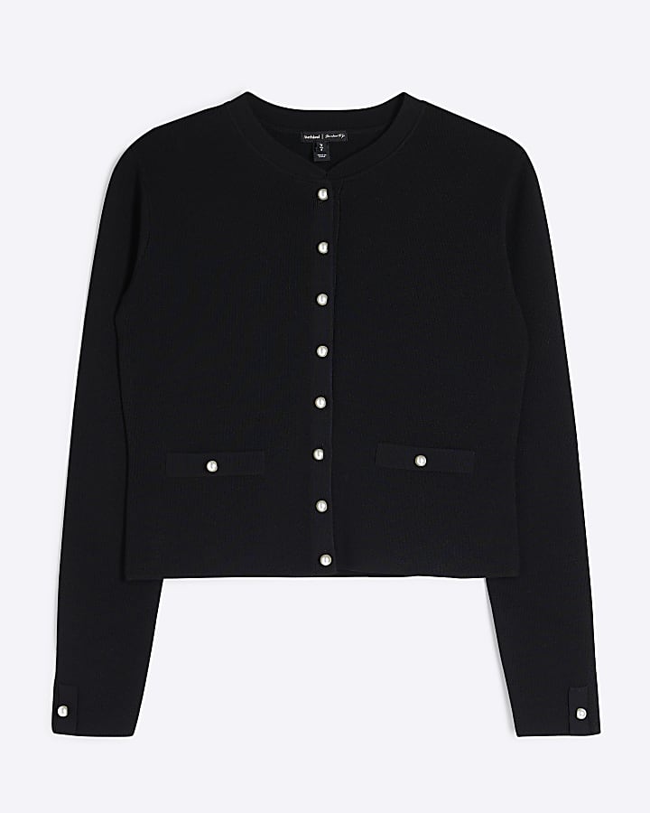 Black Military Cardigan