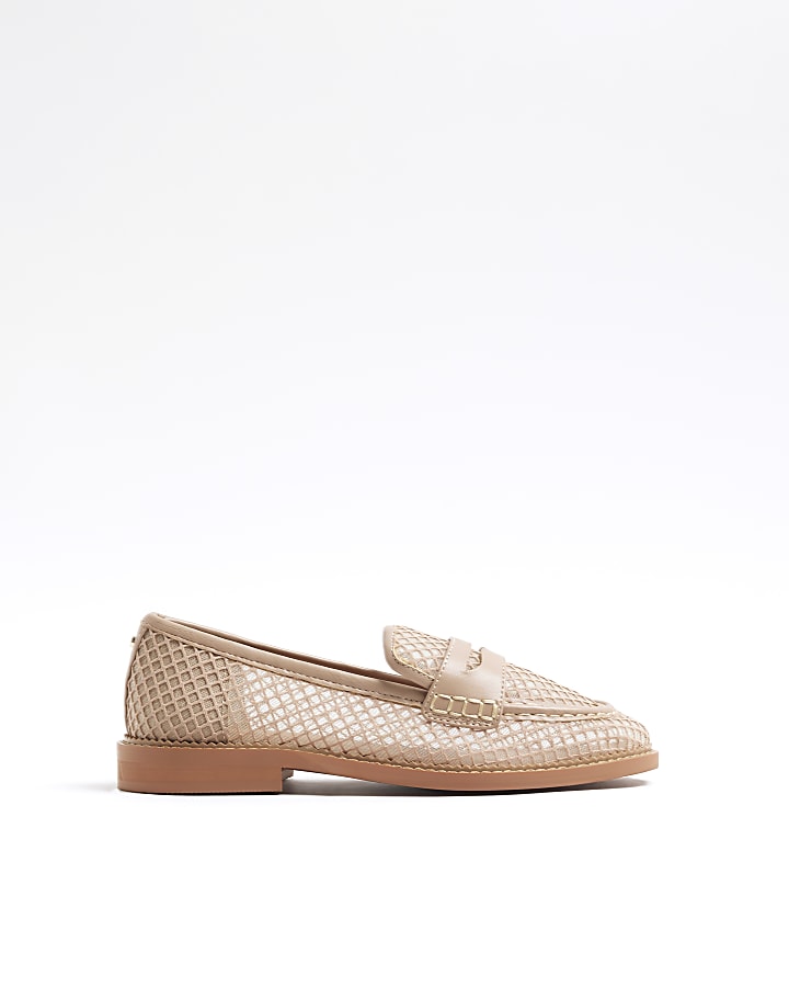 Pink Mesh Loafers