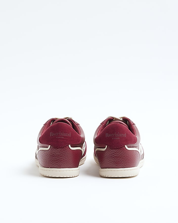Red Lace Up Trainers
