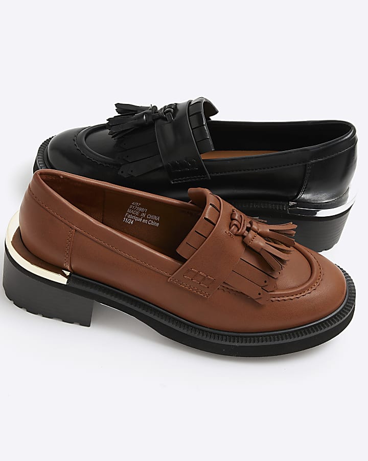 Brown Chunky Loafers