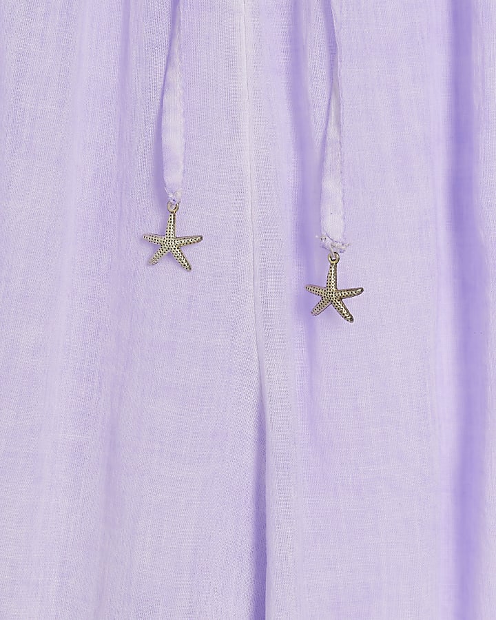 Purple Wide Leg Trousers