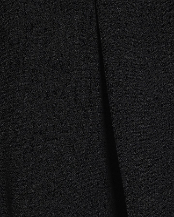 Black Belted Crepe Jorts