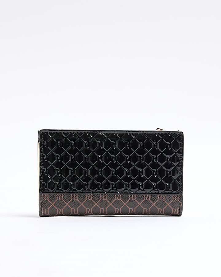 Black Patent Monogram Mini Purse