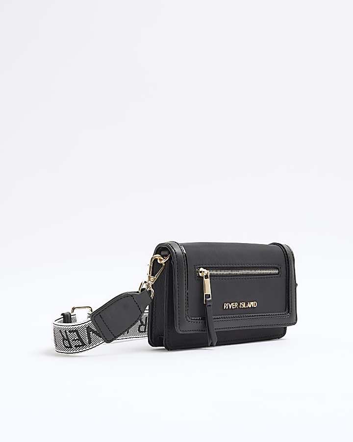 Black Zip Cross Body Purse