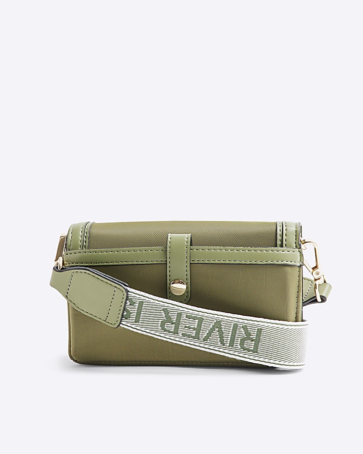 Green Zip Cross Body Purse