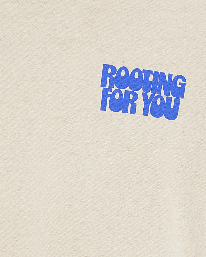 Yellow Rooting For You graphic T-shirt