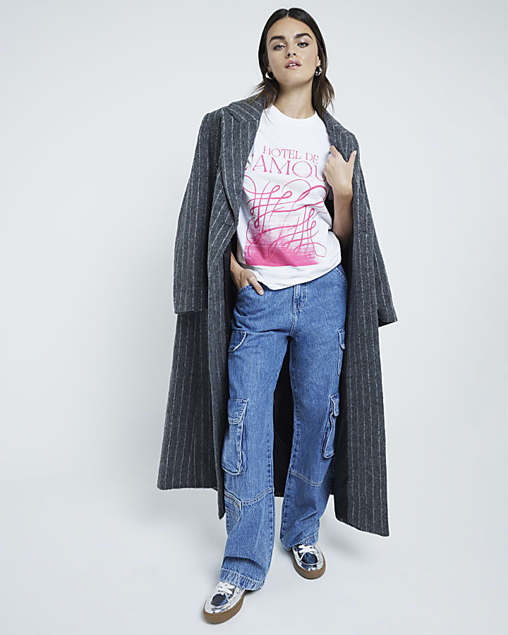 White Hotel De L'Amour graphic print t-shirt