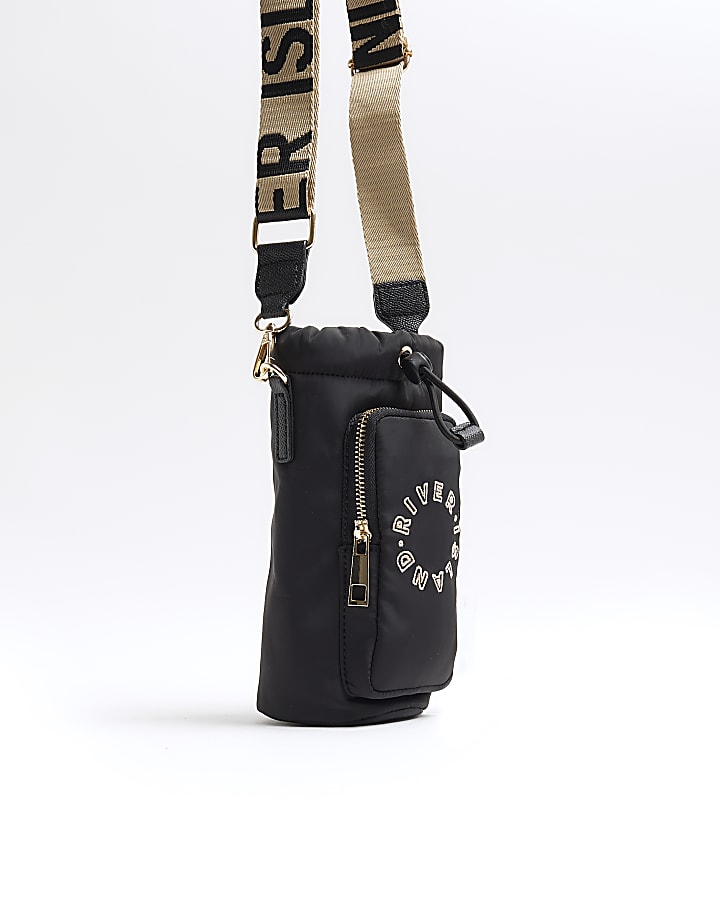 Black RI Bottle Holder Cross Body Bag