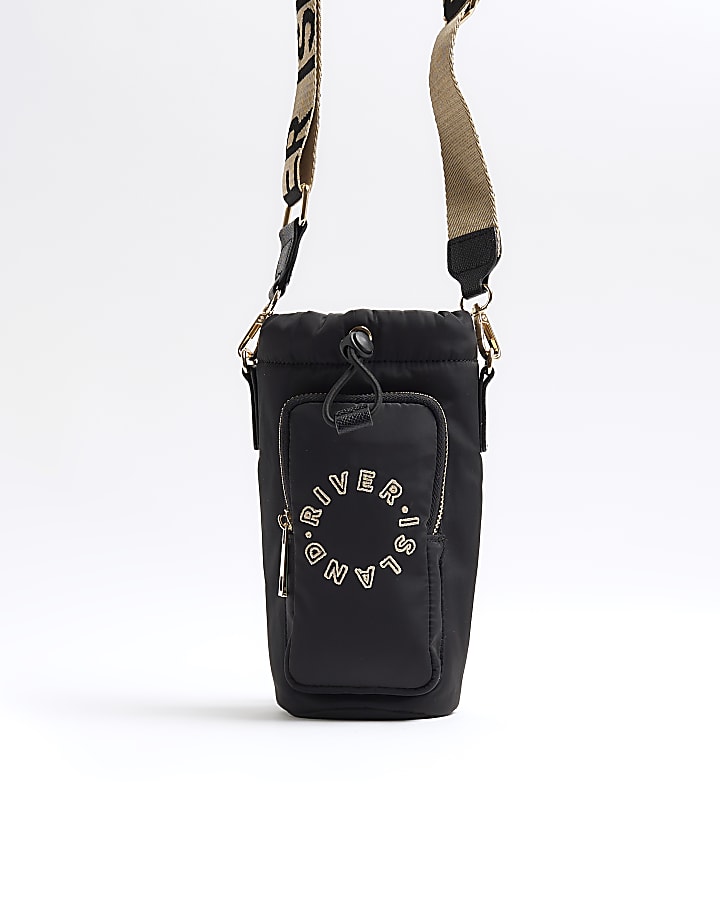 Black RI Bottle Holder Cross Body Bag