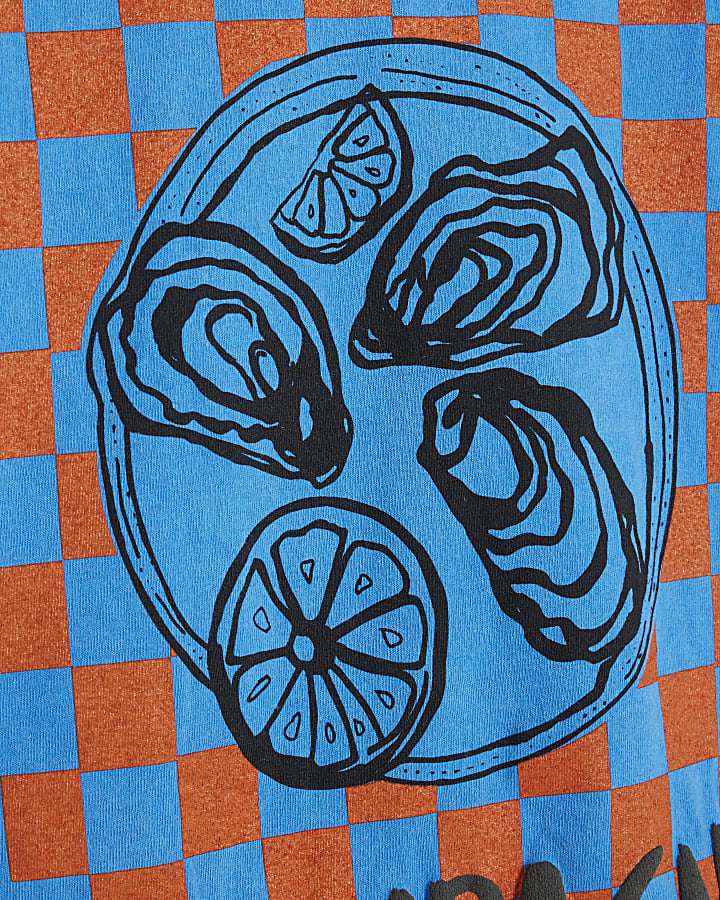 Blue oysters graphic print t-shirt
