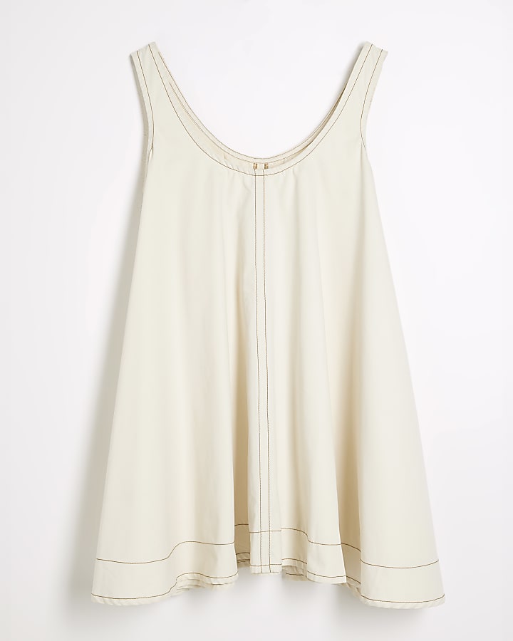 Cream Swing Mini Dress