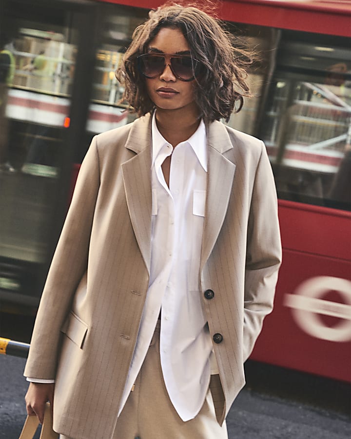 White Long Sleeved Pocket Shirt