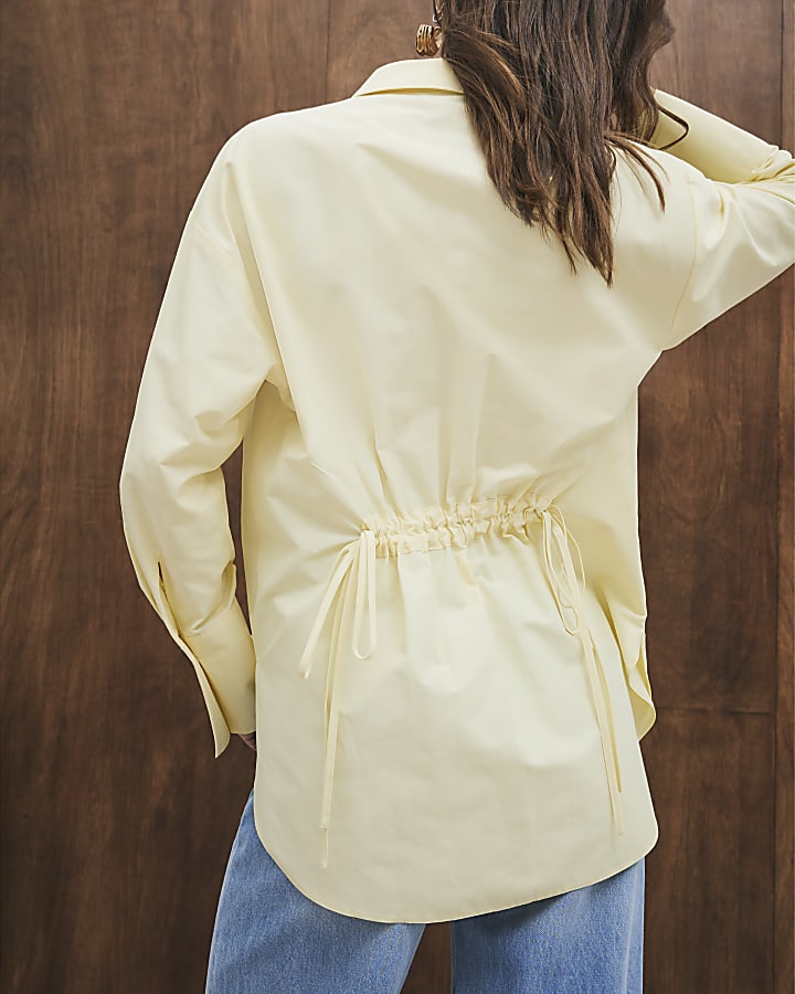 Yellow Long Sleeved Pocket Shirt