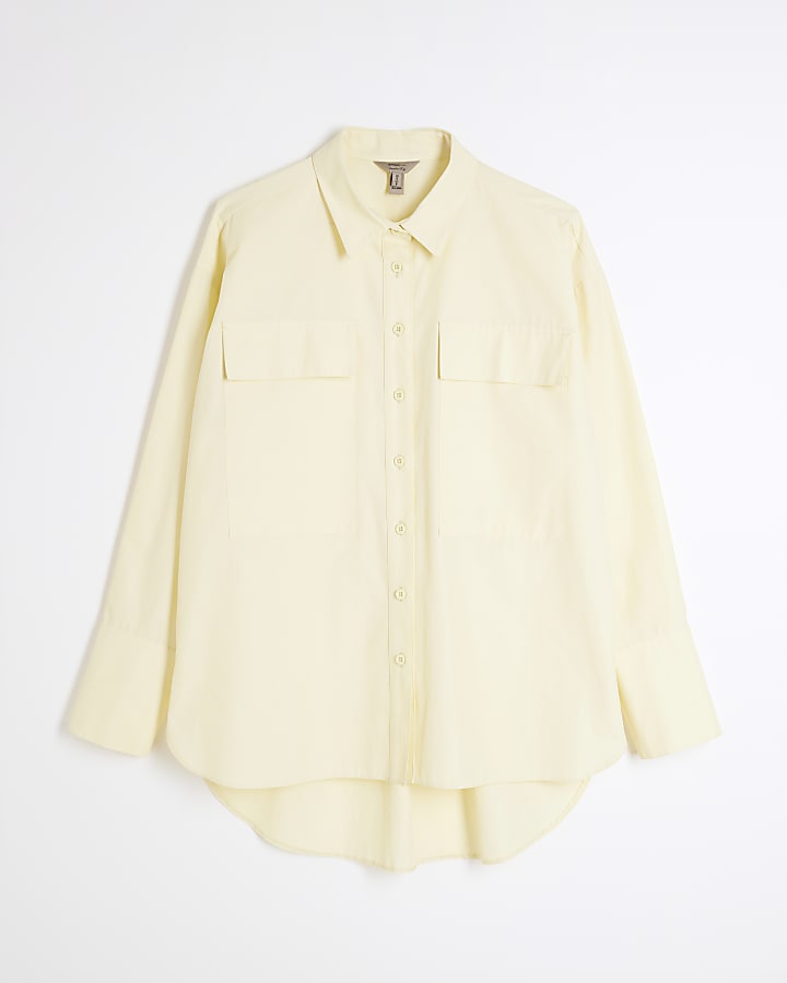 Yellow Long Sleeved Pocket Shirt