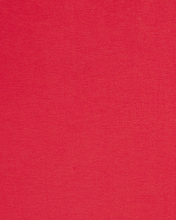 Red Open Back Long Sleeve Top