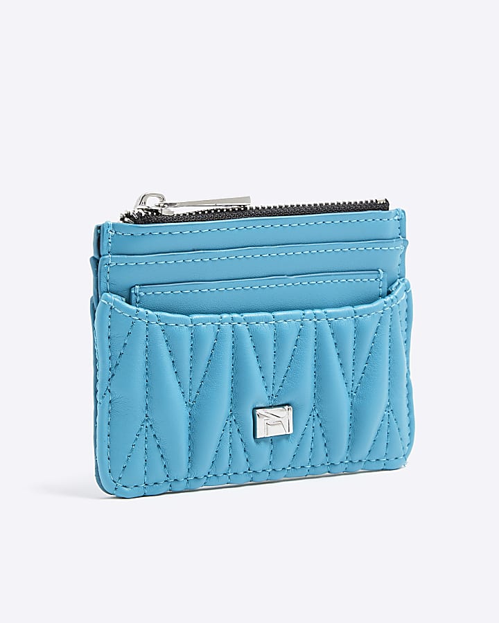 Blue Quilted Card Holder