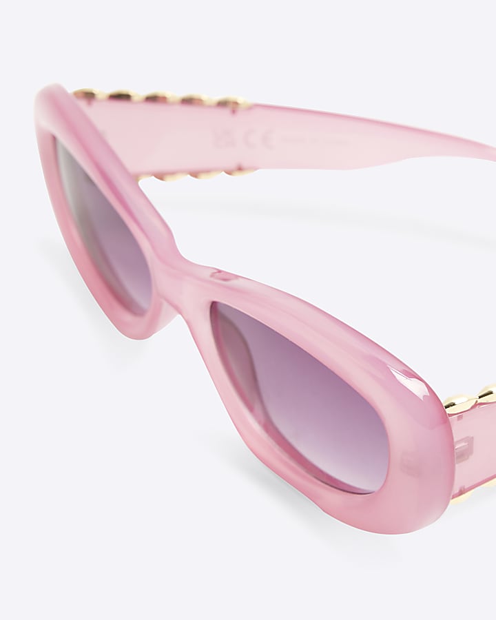 Pink Bubble Round Sunglasses