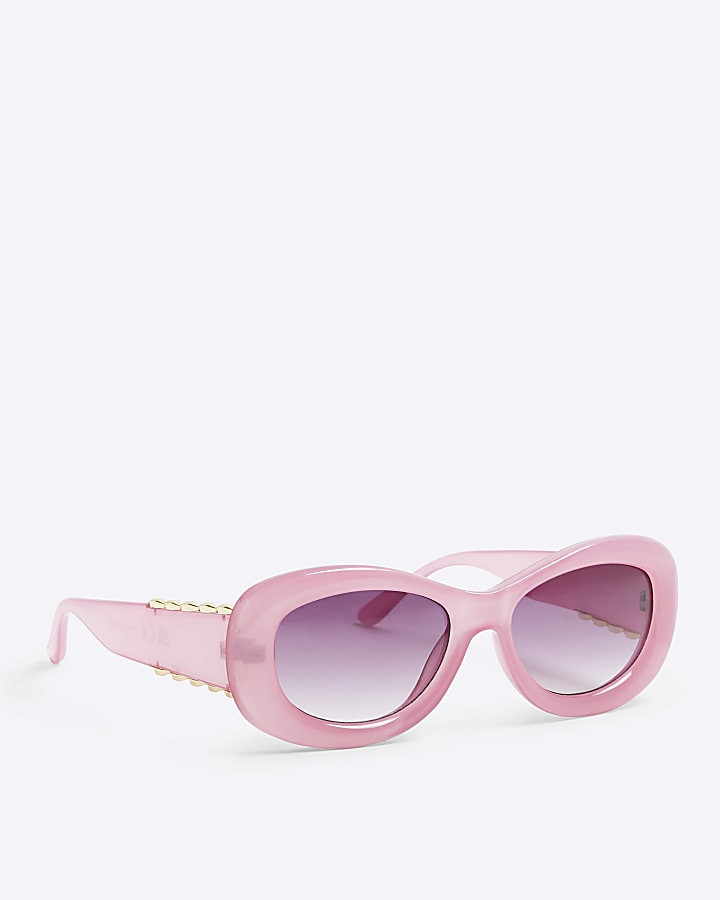 Pink Bubble Round Sunglasses