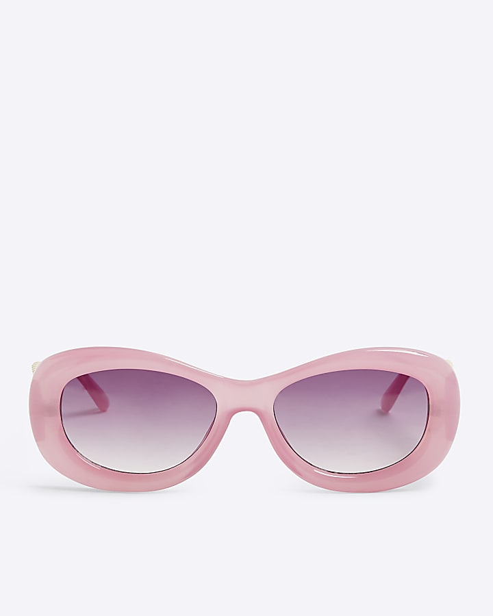 Pink Bubble Round Sunglasses